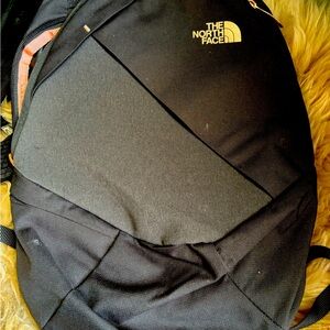 Like New! Northface Electra Backpack Black and Light Coral